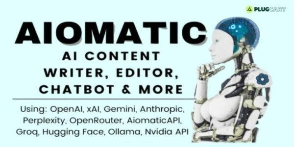 Aiomatic – AI Content Writer, Editor, ChatBot & AI Toolkit 2.5.7