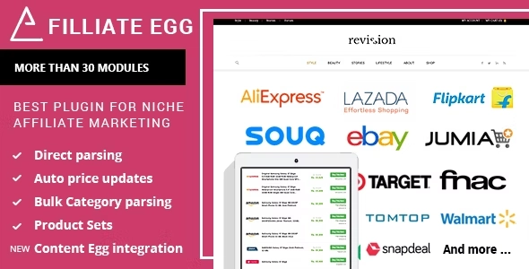 Affiliate Egg – Niche Affiliate Marketing WordPress Plugin 10.9.26