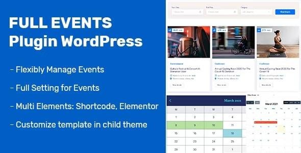 FullEvents – Event Plugin WordPress 1.3.0