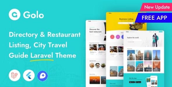 Golo – Directory & Listing, City Travel Guide Laravel Theme 1.7.1