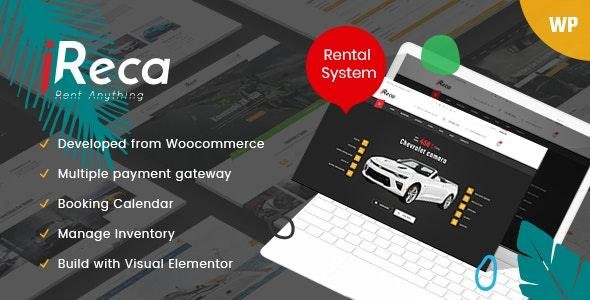 Ireca Theme – Car Rental Boat, Bike, Vehicle, Calendar WordPress Theme 1.8.6