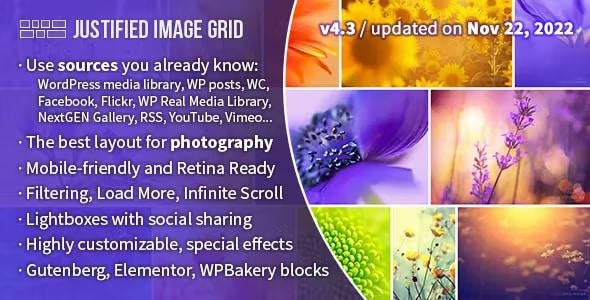 Justified Image Grid – Premium WordPress Gallery 4.7.2