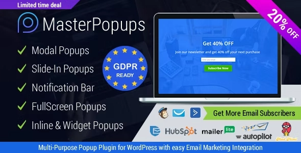 Popup Plugin for WordPress & Popup Editor – Master Popups for Email Subscription 3.9.3