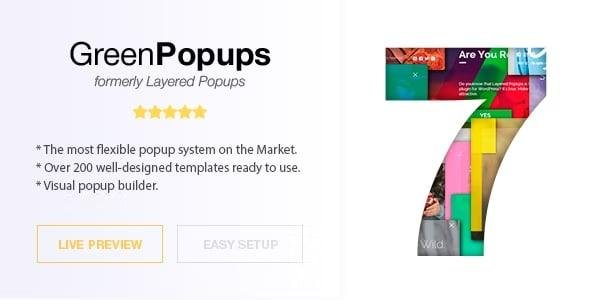 Popup Plugin for WordPress – Green Popups (formerly Layered Popups) 7.53