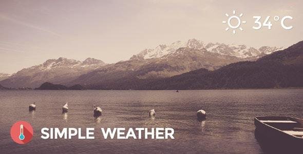Weather WordPress Shortcode & Widget – Simple Weather Plugin 4.5.1