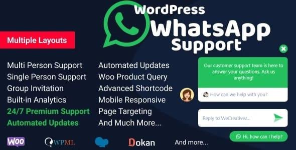 WordPress WhatsApp Support 2.5.1