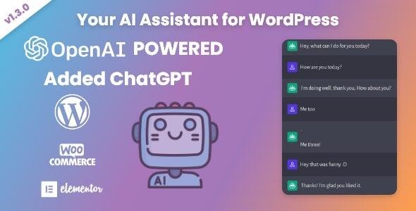 Your AI Assistant for WordPress – OpenAI – ChatGPT 1.3.1