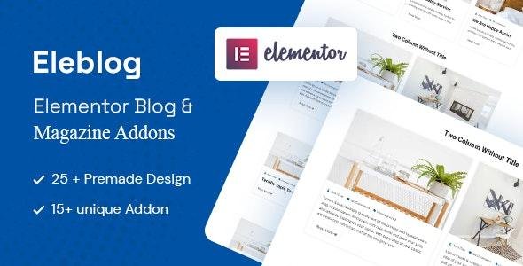 Eleblog – Elementor Magazine and Blog Addons 2.0.3
