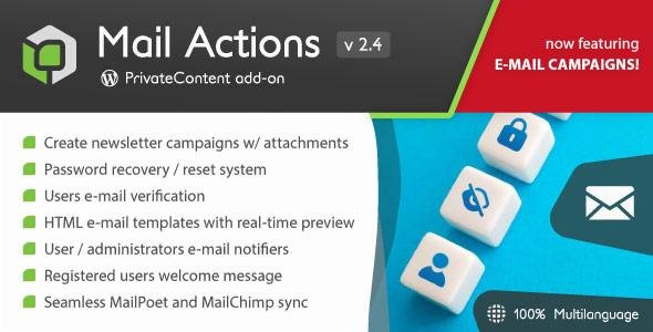 Private Content Mail Actions Addon 2.4.7