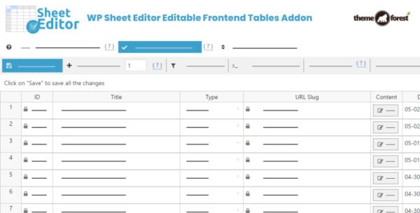 WP Sheet Editor