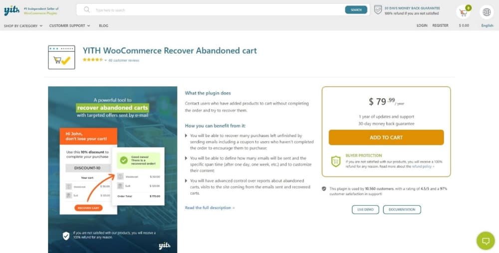 YITH WooCommerce Recover Abandoned Cart 3.12.0