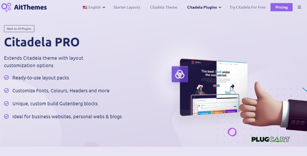 Citadela Pro – Extends Citadela theme with layout customization options 5.9.2