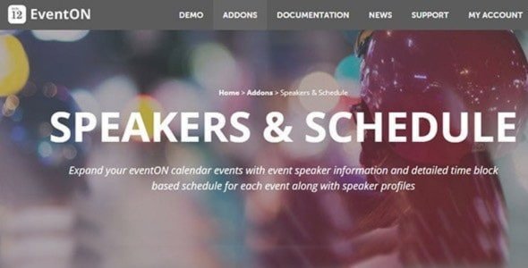 EventOn Speakers & Schedule Addon 2.1.4