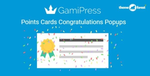 GamiPress Points Cards – Congratulations Popups WordPress Plugin 1.1.4