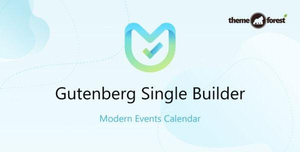 Gutenberg Single Builder Addon for MEC 1.1.4