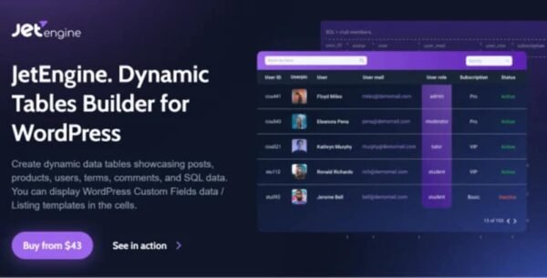 JetEngine Dynamic Tables Builder 1.0.14