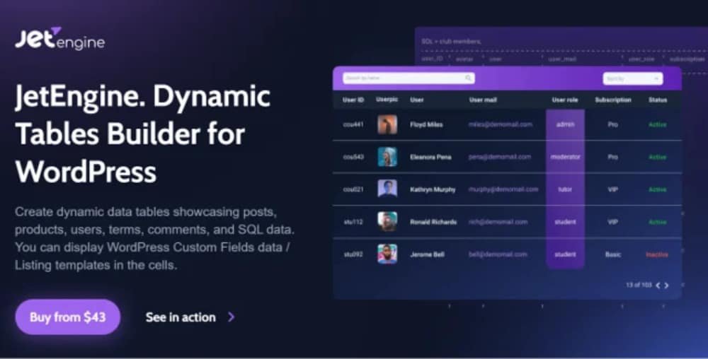 JetEngine Dynamic Tables Builder 1.0.14