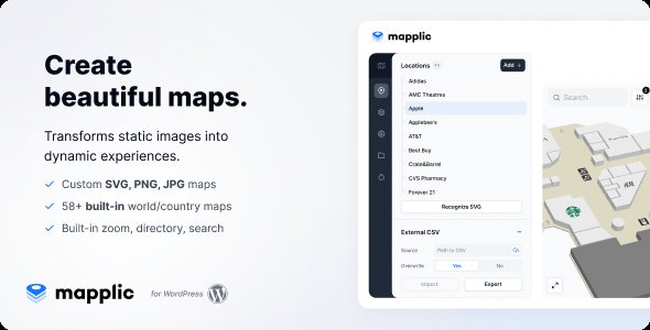 Mapplic – Custom Interactive Map