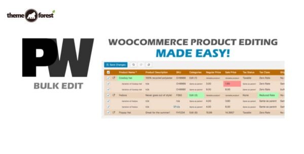 Pimwick WooCommerce Bulk Edit Pro 2.366