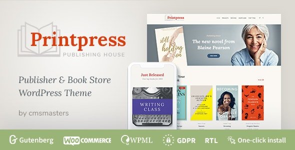 Printpress Theme – Book Publishing WordPress Theme 1.2.3