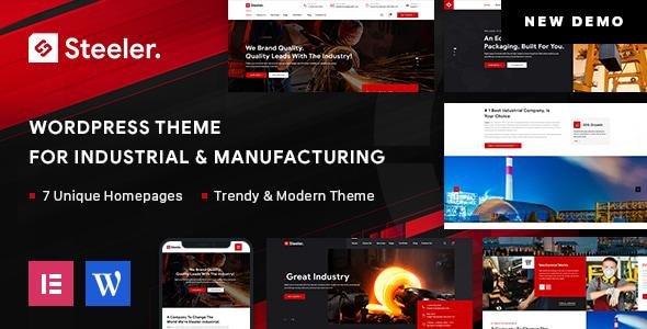Steeler Theme – Industrial & Manufacturing WordPress Theme 3.0