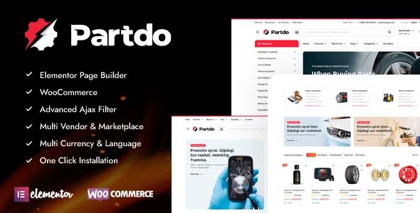 Partdo Theme – Auto Parts and Tools Shop WooCommerce Theme 1.4.1