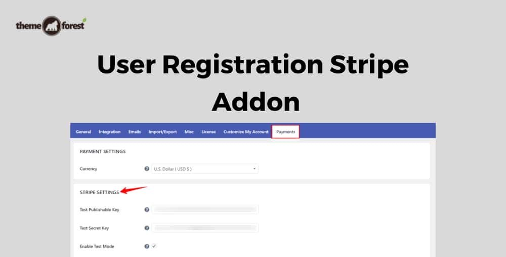 User Registration Stripe Addon 1.3.12