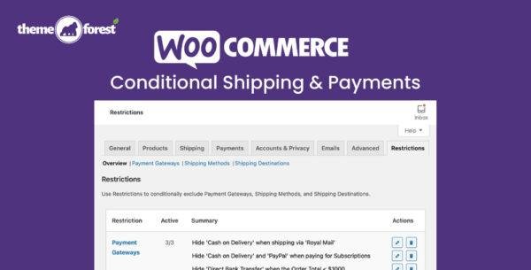 WooCommerce Conditional Shipping & Payments 3.0.3