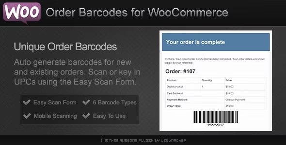 WooCommerce Order Barcodes