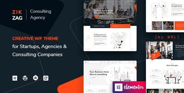 ZikZag – Consulting & Agency WordPress Theme 1.4.10